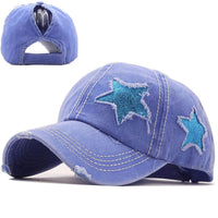 Y2K GorpCore Bleu / 55-60cm Ajustable Casquette étoile Casquette étoile | Y2K-GorpCore™