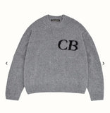 Y2K  2 / S Oversized Cole Buxton Sweater Men Women 1:1 Best Quality Black Gray Sweatshirts Knit Jacquard Sweater