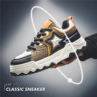 Y2K Men's Run Sneaker Walking Leather Shoes Youth Casual Cricket Shoes Fashion Trend Board Shoes Comfort Skateboard Shoes