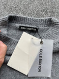Y2K  Oversized Cole Buxton Sweater Men Women 1:1 Best Quality Black Gray Sweatshirts Knit Jacquard Sweater