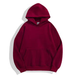 Y2K  Red / XS(35-40kg) / CHINA 500GSM Heavy Weight Fashion Men's Hoodies New Autumn Winter Casual Thick Cotton Men's Top Solid Color Hoodies Sweatshirt Male