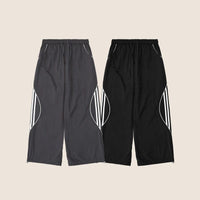 Y2K GorpCore HOUZHOU Baggy Pants for Men Parachute Vintage Oversize Joggers Harajuku Streetwear Sweatpants Black Wide Leg Trousers Male