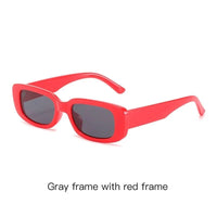 Y2K  F Fashion Small Frame Sunglasses Retro Trend Street Shooting Sunglasses Rectangular Sunglasses