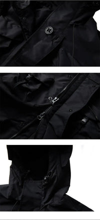 Y2K GorpCore Doudoune noire Streetwear Doudoune noire Streetwear | Y2K-GorpCore™